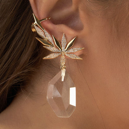 brinco flor ear cuff - Pétala Jóias