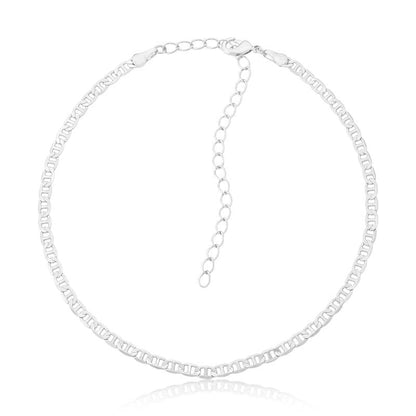 CHOCKER ELOS RODIO BRANCO - Pétala Jóias