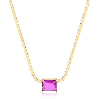 Colar Choker fucsia - Pétala Jóias