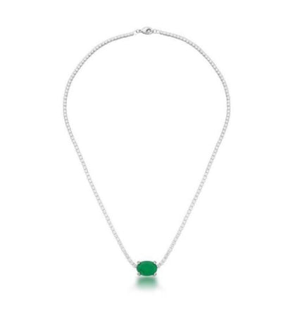 colar choker riviera esmeralda - Pétala Jóias